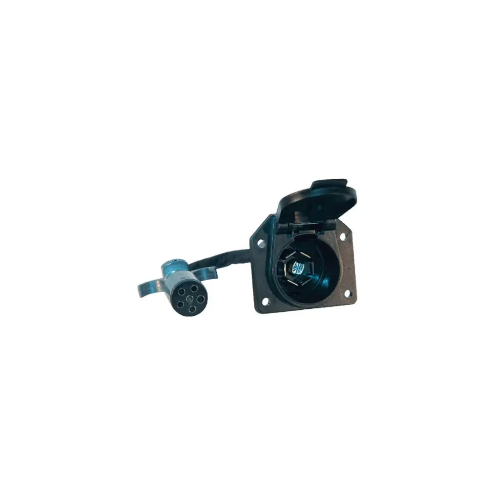 Trailer Wiring Connector Adapter - 6-Way Pin To 7-Way Blade - HUS30693